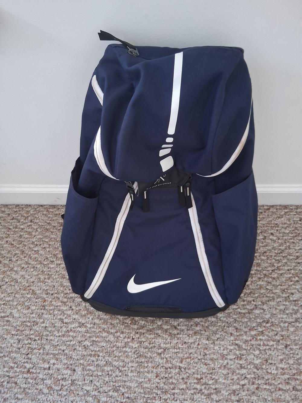 Nike Elite Quad Zip System 2.0 Navy Blue Basketball  Backpack Athletic